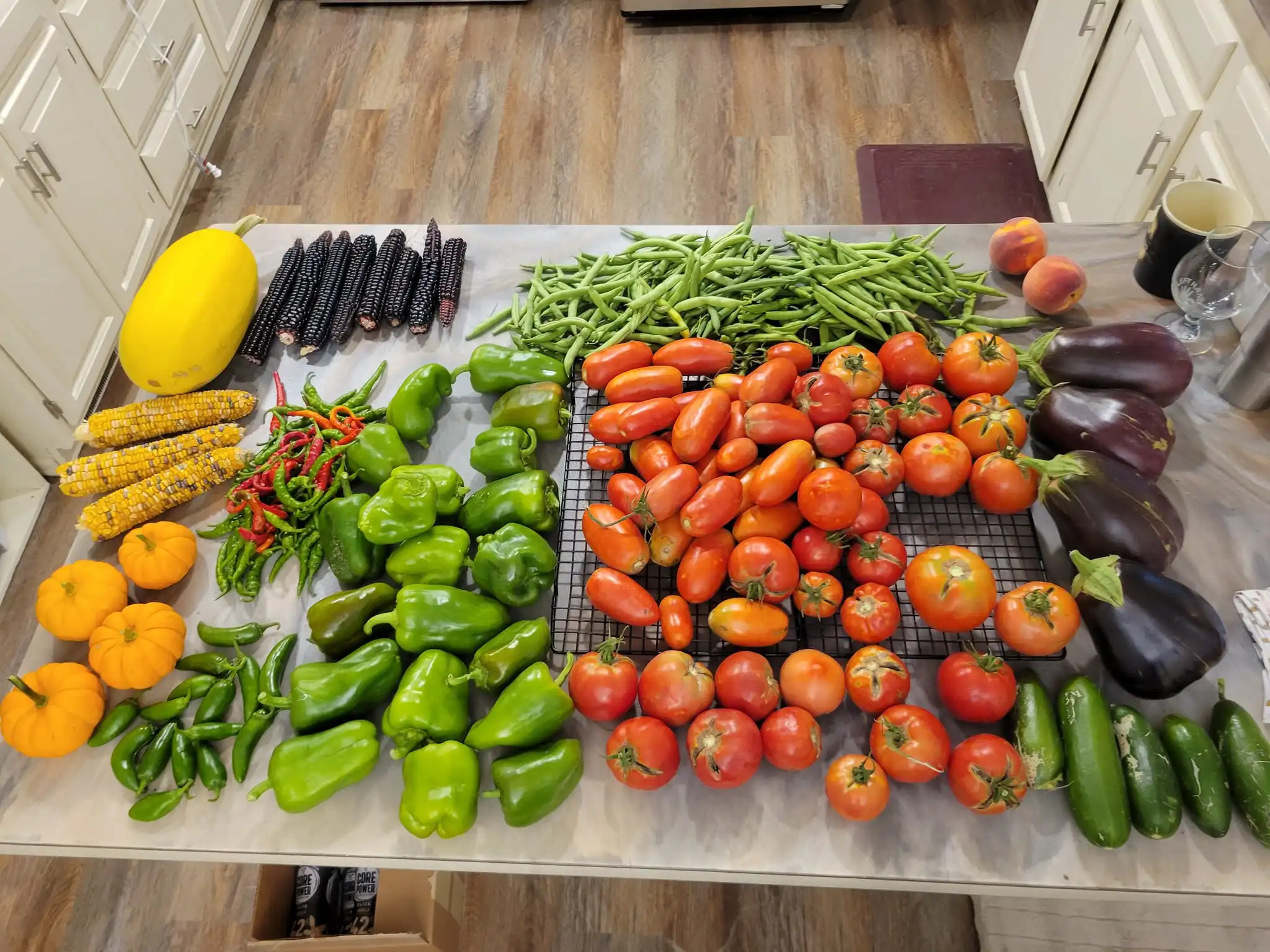 Vegetable harvest from the garden